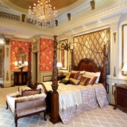 美式风格别墅装修设计效果套图卧室