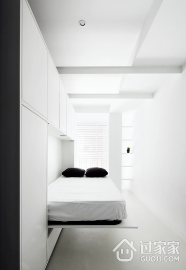 纯白现代设计之美欣赏卧室陈设