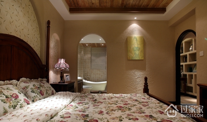 地中海风复式设计卧室效果图