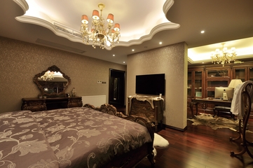 欧式风格复式楼卧室效果图设计