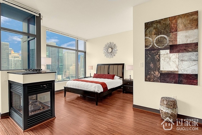 现代风格效果图设计欣赏卧室