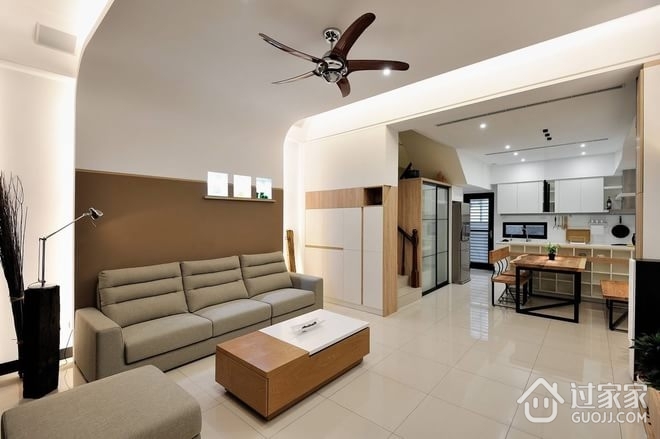 121平流程现代住宅欣赏客厅设计
