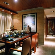 雅致中式三居室欣赏餐厅餐桌