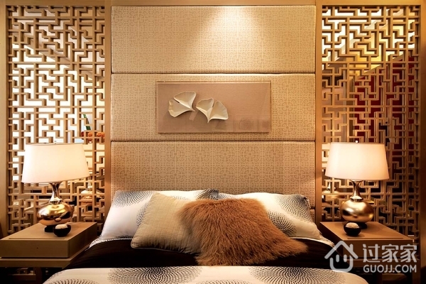 新中式风格设计卧室全景