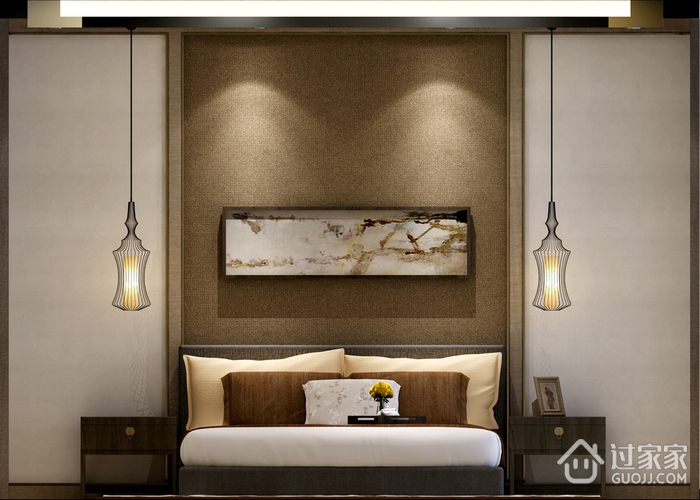 雅致新中式案例住宅欣赏客厅灯饰