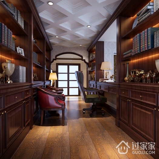 欧式古典家居住宅欣赏书房设计