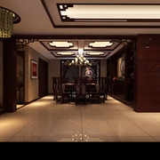 中式风格设计样板房欣赏餐厅效果图