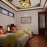 中式典雅别墅欣赏卧室效果