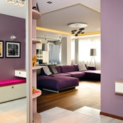 简约紫色美家欣赏客厅