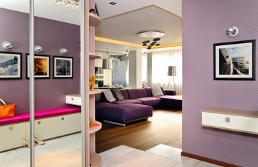 简约紫色美家欣赏客厅