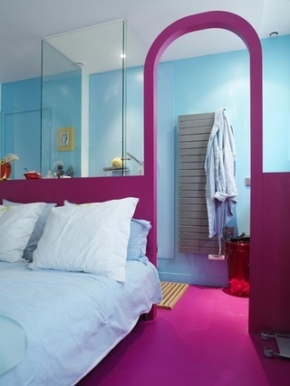 色彩斑斓混搭住宅欣赏卧室