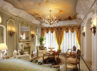 欧式风格奢华别墅欣赏客厅设计