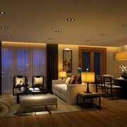 新中式住宅案例欣赏客厅