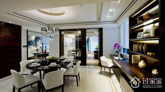 新古典雅致三居室欣赏餐厅设计