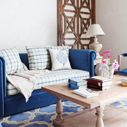 125平蔚蓝地中海住宅欣赏客厅设计