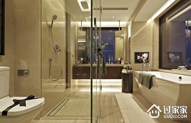 新古典奢华公寓效果图淋浴间