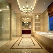 150平欧式大宅设计欣赏卫生间灯饰