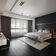 现代设计装饰住宅效果图欣赏卧室
