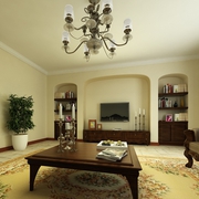 114平美式温馨住宅设计欣赏客厅设计