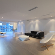 230平白色现代风别墅欣赏客厅设计