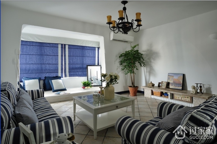 白色地中海住宅欣赏客厅设计