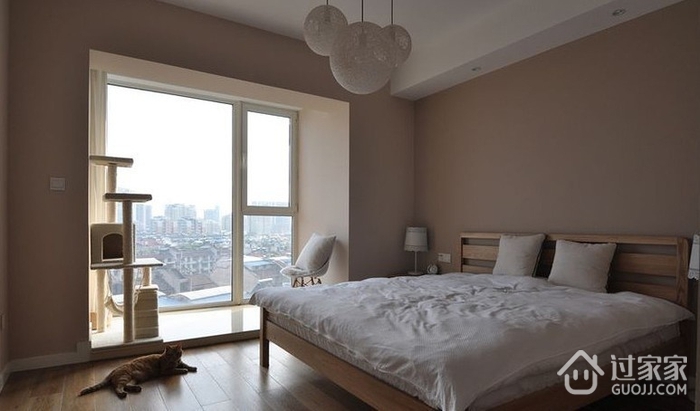 104平白色现代住宅欣赏卧室效果