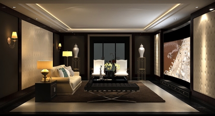 奢华新中式别墅欣赏客厅设计