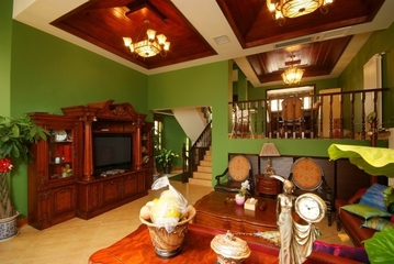 绿色环保美式住宅欣赏客厅设计