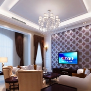 中式新古典样板房欣赏客厅设计