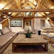 简约风格复式木屋客厅全景设计