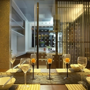 新中式效果图欣赏餐厅设计