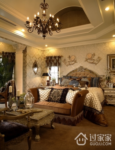 美式风格别墅套图卧室