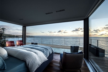 现代海景别墅设计卧室