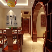 韵味十足中式住宅欣赏餐厅设计