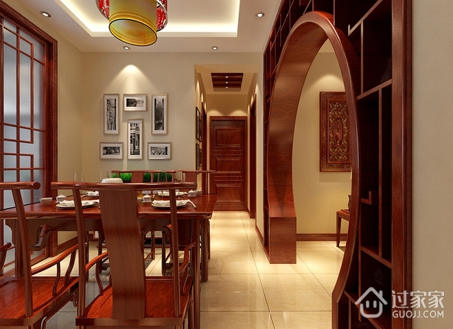 韵味十足中式住宅欣赏餐厅设计