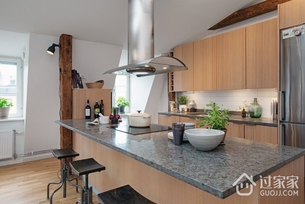 白色128平北欧住宅欣赏厨房效果