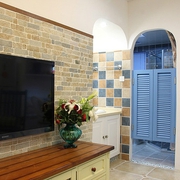地中海小资户型住宅欣赏客厅电视柜
