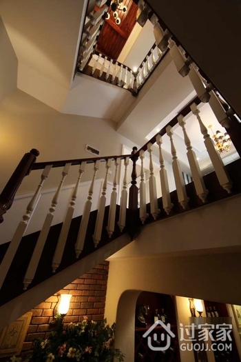 欧式风格别墅效果图套图楼梯设计