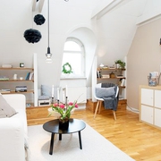 42平北欧白色住宅欣赏客厅设计