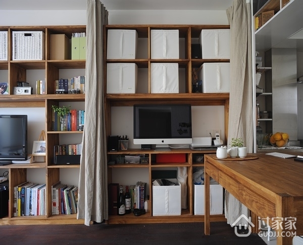实用简约一居室欣赏书房设计