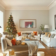 温馨美式圣诞陈设欣赏客厅设计