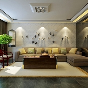 温馨新中式风格住宅欣赏客厅