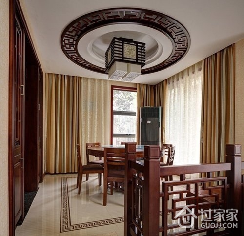 中式优雅复式住宅欣赏餐厅