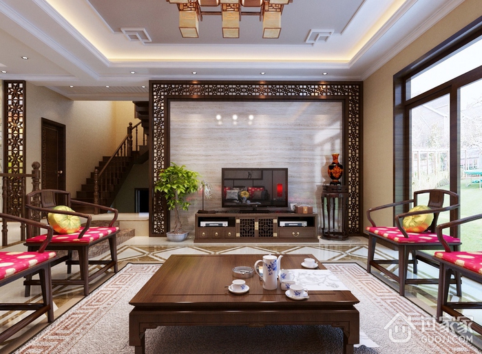 中式风格雅致住宅欣赏客厅设计