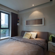现代风三居室案例欣赏卧室飘窗
