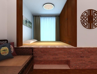 新中式两居室欣赏卧室