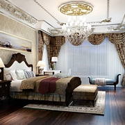 奢华欧式古典效果图欣赏卧室
