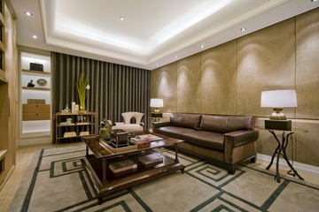 145平白色欧式四居室欣赏客厅设计