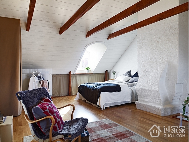 白色纯洁设计北欧住宅欣赏卧室