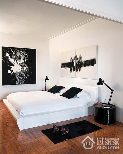 现代感十足的单身公寓欣赏卧室